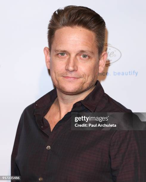 Dancer / TV Personality Damian Whitewood attends the trophy celebration benefiting the Make-A-Wish Foundation on February 11, 2018 in Los Angeles,...