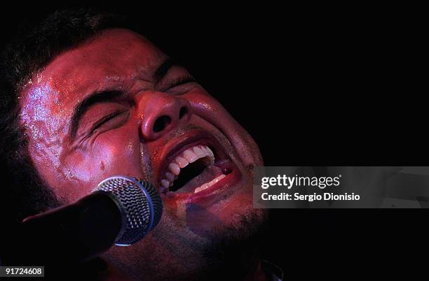 Singer Guy Sebastian performs during the Australian Commercial Radio Awards 2009 at the Sydney Convention & Exhibition Centre on October 10, 2009 in...