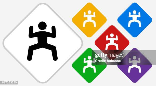 man does sport. - squat exercise stock illustrations