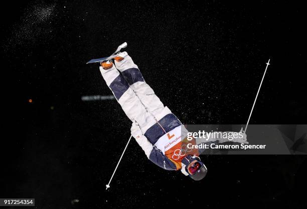 Bradley Wilson of the United States competes in the Freestyle Skiing Men's Moguls Qualification on day three of the PyeongChang 2018 Winter Olympic...