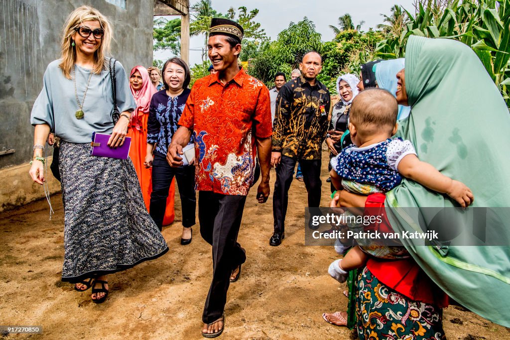 Queen Maxima Of The Netherlands Visits Indonesia : Day One