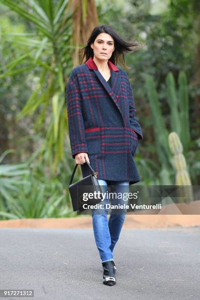 Valeria Solarino attends a photocall on the first day of the 68. Sanremo Music Festival on February 6, 2018 in Sanremo, Italy.