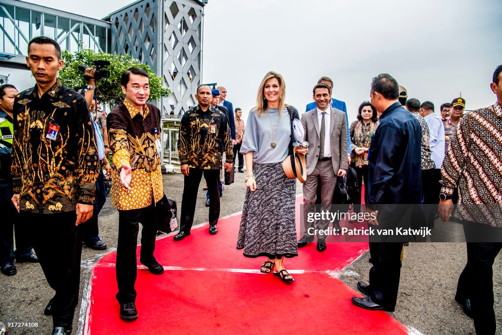 Queen Maxima Of The Netherlands Visits Indonesia : Day One