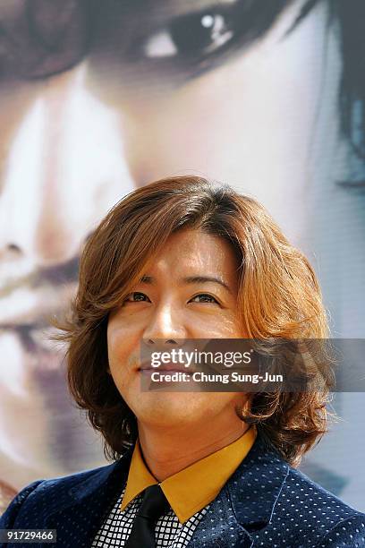 Actor Takuya Kimura attends the open talk 'I Come with the Rain' during the 14th Pusan International Film Festival at the Haeundae beach on October...