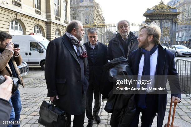 Former French Minister of Economy, Jerome Cahuzac arrives at the court house for his appeal trial on February 12, 2018 in Paris, France. Jerome...