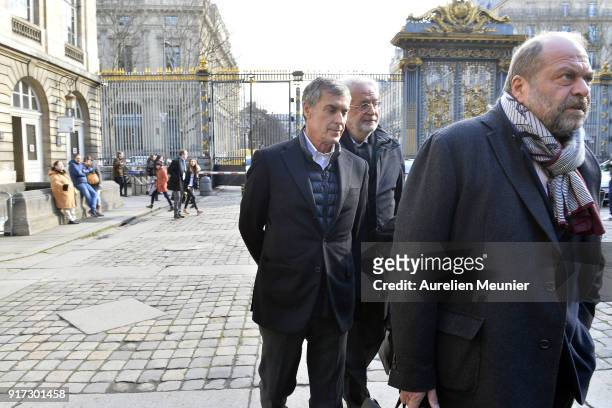 Former French Minister of Economy, Jerome Cahuzac arrives at the court house for his appeal trial on February 12, 2018 in Paris, France. Jerome...