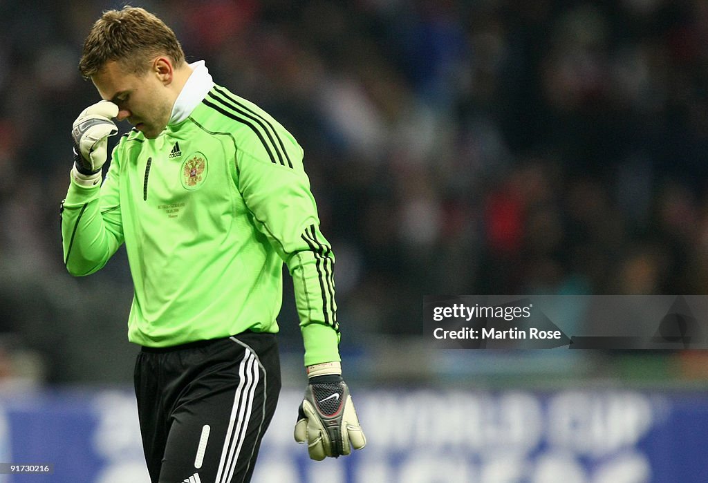 Russia v Germany - FIFA2010 World Cup Qualifier