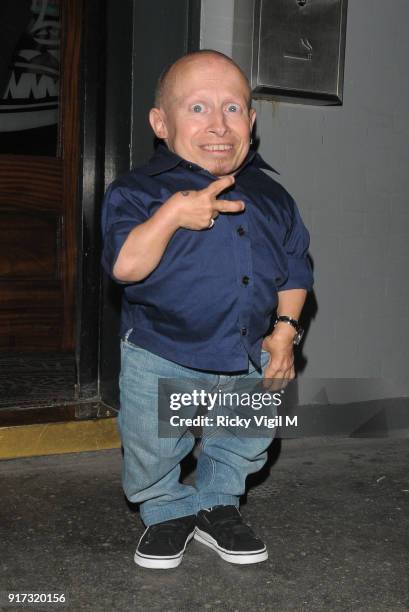 Verne Troyer departs the Groucho Club on November 11, 2011 in London, England.