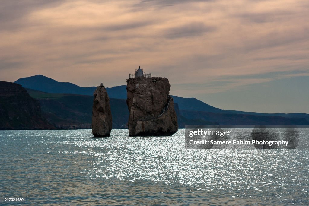 Two Rocks Greece Two Rocks High-Res Stock Photo - Getty Images