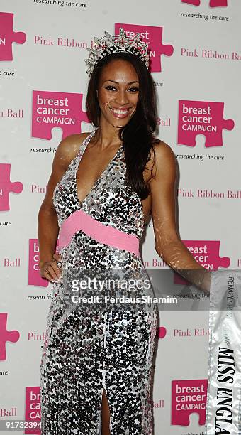 Rachel Christie attends The Pink Ribbon Ball at Dorchester Hotel on October 10, 2009 in London, England.