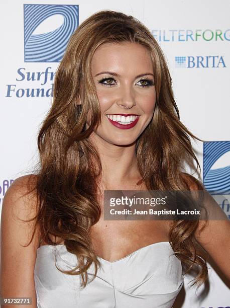 Audrina Patridge arrives at The Surfrider Foundation's 25th Anniversary Gala at the California Science Center's Wallis Annenberg Building on October...