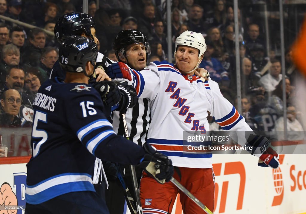 NHL: FEB 11 Rangers at Jets