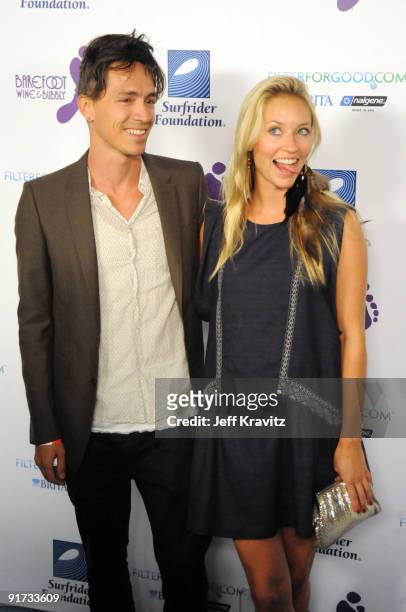 Brandon Boyd and Carolyn Murphy attends The Surfrider Foundation's 25th Anniversary Gala at the California Science Center's Wallis Annenberg Building...