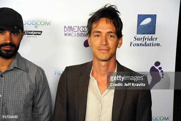 Ben Kenney and Brandon Boyd attends The Surfrider Foundation's 25th Anniversary Gala at the California Science Center's Wallis Annenberg Building on...