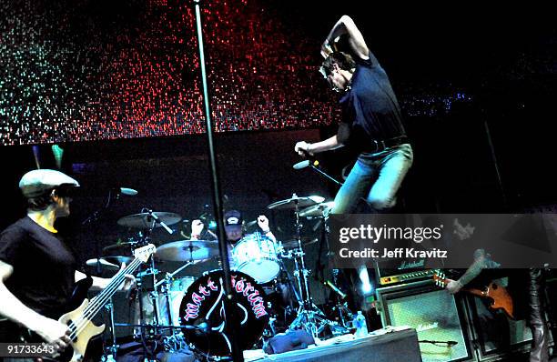 Chris Chaney, Matt Sorum and Perry Farrell and Billy Morrison performs at The Surfrider Foundation's 25th Anniversary Gala at the California Science...