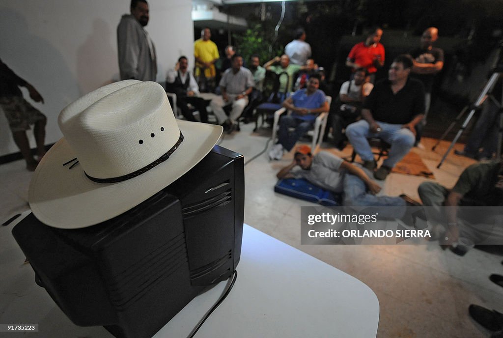 The hat of ousted Honduran President Man