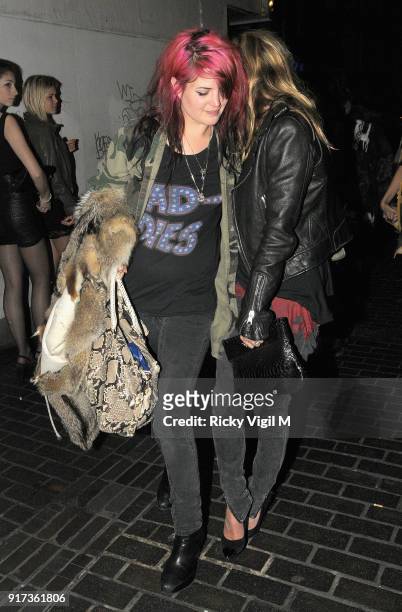 Kelly Osbourne and Kate Moss at The Box Club on November 24, 2011 in London, England.