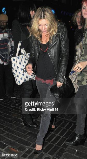 Kate Moss at The Box Club on November 24, 2011 in London, England.