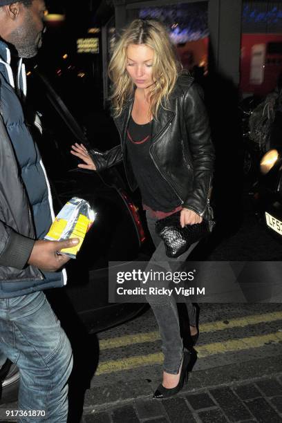 Kate Moss at The Box Club on November 24, 2011 in London, England.