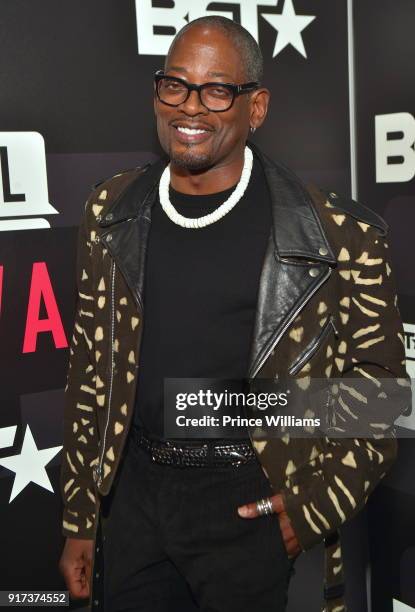 Terrence 'T.C.' Carson attends BET Social Awards Red Carpet at Tyler Perry Studio on February 11, 2018 in Atlanta, Georgia.