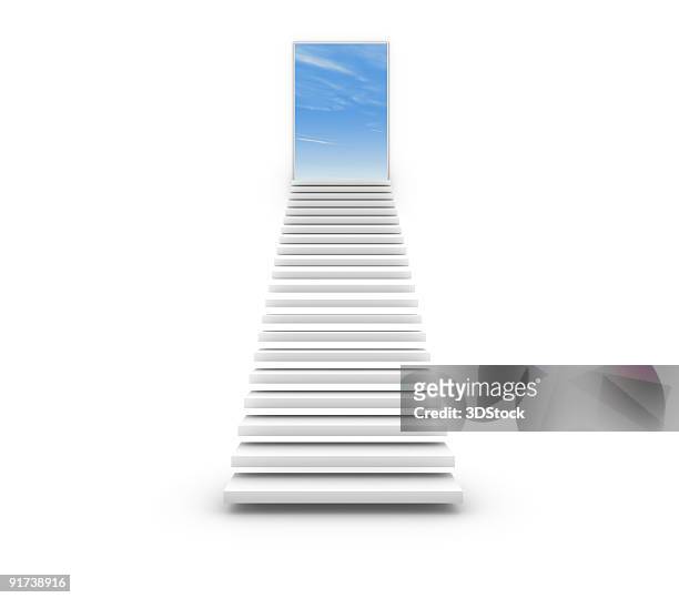 stairway to new opportunities - steps stockfoto's en -beelden