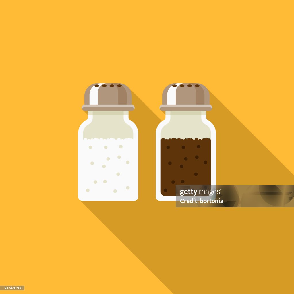 Salt & Pepper Flat Design Thanksgiving Icon