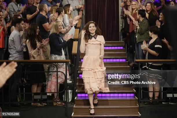 Michelle Monaghan arrives to "The Late Late Show with James Corden," Tuesday, February 6, 2018 On The CBS Television Network.