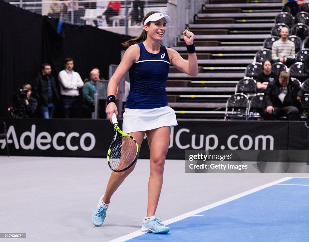 Great Britain v Hungary - Fed Cup by BNP Paribas