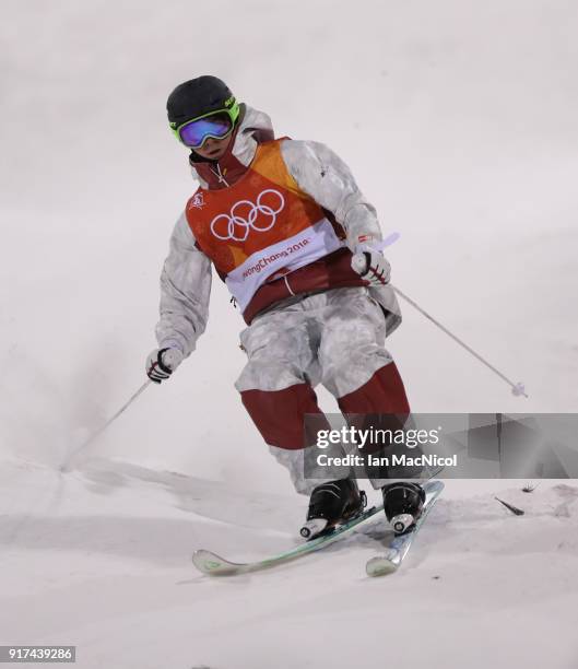 Marc-Antoine Gagnon of Canada competes in the Men's Moguls at Phoenix Snow Park on February 12, 2018 in Pyeongchang-gun, South Korea.