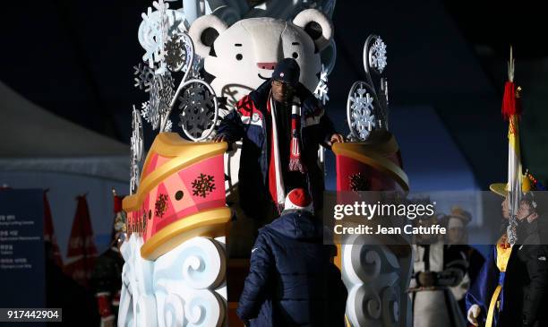 Al Roker on the set of the Today Show during the 2018 Winter Olympic Games at Gangneung Olympic Park on February 12, 2018 in Gangneung, Pyeongchang,...