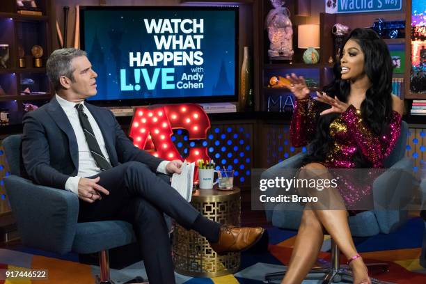 Pictured : Andy Cohen and Porsha Williams --