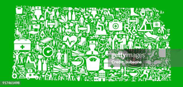 kansas green medical rehabilitation physical therapy - stick figure doctor stock illustrations