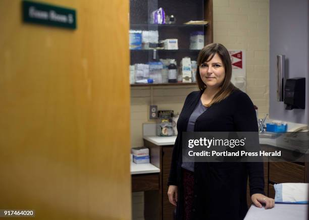 Dr. Christina DeMatteo in one of the treatment rooms at the STD free clinic on Thursday, Feb. 1, 2018 at India Street Public Health Center.