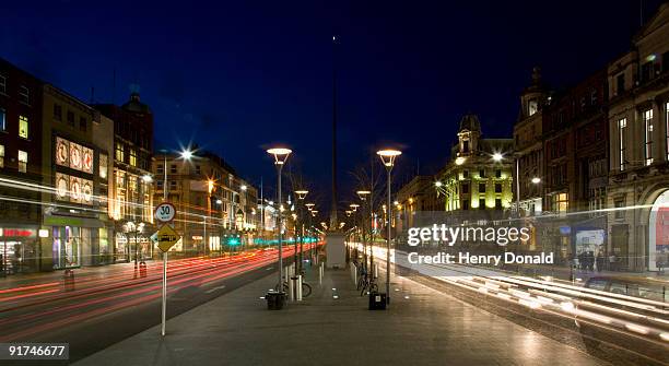 o'connell street - o'connell street stock pictures, royalty-free photos & images