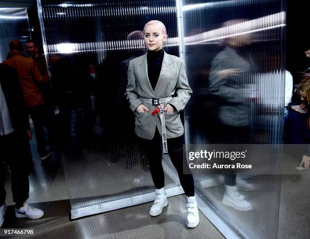 Lauren Ledford attends the John Elliott Runway show at Spring Studios on February 12, 2018 in New York City.