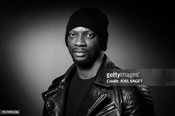 Singuila, French singer of Congolese and Central African descent and part of the hip hop collective Secteur A, poses during a photo session in Paris...