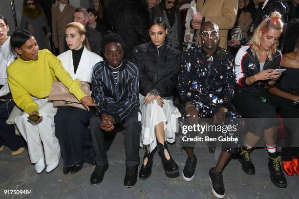 Model Liya Kebede, actors Zosia Mamet and Caleb McLaughlin, recording artists Kehlani and young paris and model Chloe Norgaard attend the 3.1 Phillip...