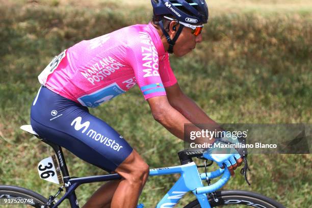 1st Colombia Oro y Paz 2018 / Stage 6 Nairo Quintana Pink Leader Jersey / Armenia - Manizales-Torre de Chipre 2202m /