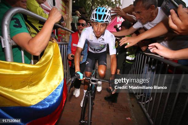 1st Colombia Oro y Paz 2018 / Stage 6 Start / Egan Arley Bernal Gomez White Best Young Rider / Fans / Public / Armenia - Manizales-Torre de Chipre...