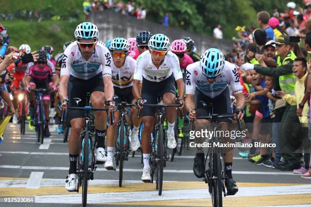 1st Colombia Oro y Paz 2018 / Stage 6 Egan Arley Bernal Gomez White Best Young Rider Jersey / Team SKY / Armenia - Manizales-Torre de Chipre 2202m /