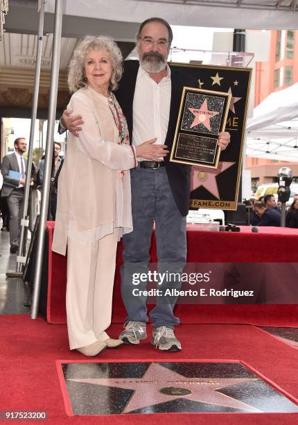 Actors Kathryn Grody and Mandy Patinkin attend a ceremony honoring Mandy Patinkin with the 2,629th star on the Hollywood Walk of Fame on February 12,...