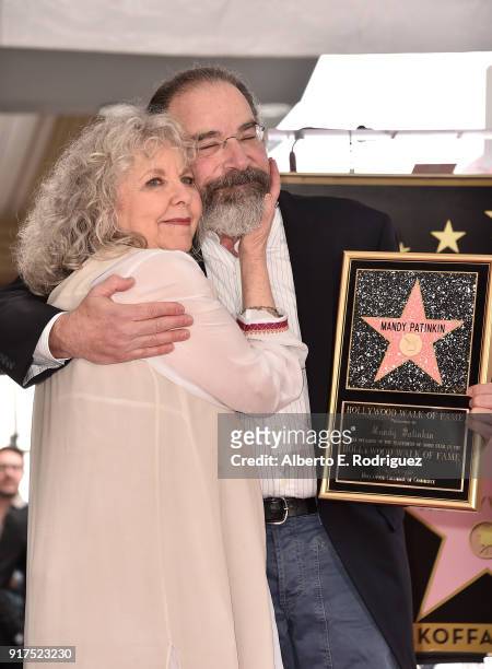 Actors Kathryn Grody and Mandy Patinkin attend a ceremony honoring Mandy Patinkin with the 2,629th star on the Hollywood Walk of Fame on February 12,...
