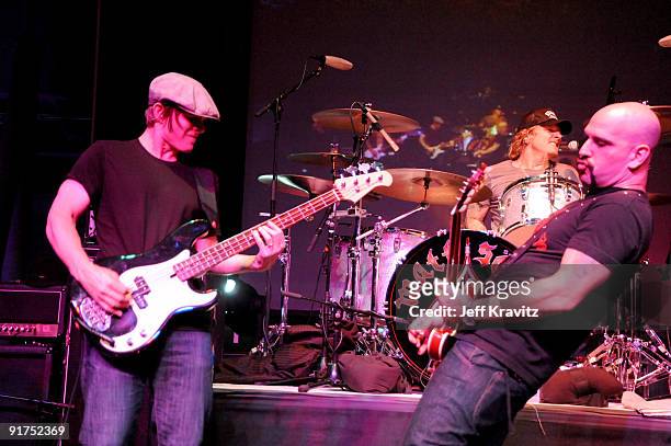 Chris Chaney, Matt Sorum and Dave Kushner performs at The Surfrider Foundation's 25th Anniversary Gala at the California Science Center's Wallis...