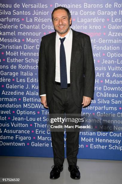 Actor Patrick Timsit attends the 'Heroes for Imagine' host by Kamel Mennour benefit auction at L'Institut Imagine on February 12, 2018 in Paris,...