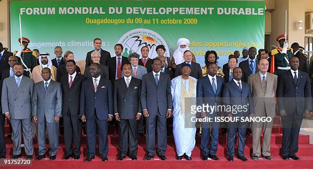 African Union commissioner Jean Ping, Guinean Prime Minister Kabine Komara, Central African Republic President Francois Bozize, Congolese President...