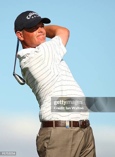 David Drysdale of Scotland during the Final Round of the Madrid Masters at Cantro Nacional De Golf on October 9, 2009 in Madrid, Spain.