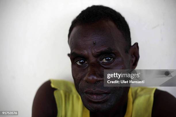 An HIV positive man who gave his name as Simon looks on, on October 5, 2009 in Merauke, West Papua near Jayapura, Indonesia. The incidence of HIV and...