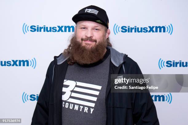 Roy Nelson visits SiriusXM Studios on February 12, 2018 in New York City.