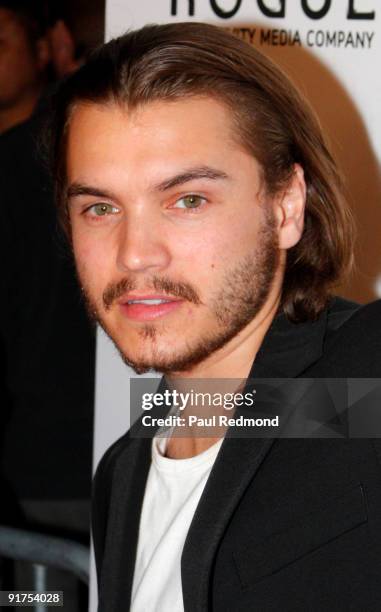 Actor Emile Hirsch arrives at The Art of Elysium's GENESIS event at the HD Buttercup on October 10, 2009 in Los Angeles, California.