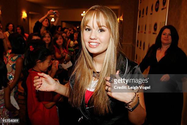 Actress Debby Ryan attends the AllyKatzz Tween Summit Music Festival at the Hilton Hotel on October 10, 2009 in Washington, DC.